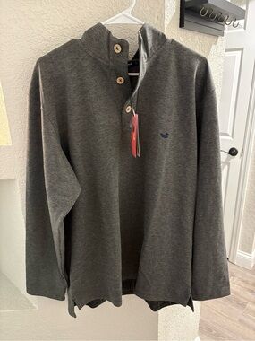 Southern Marsh Charcoal Reeves Pique Pullover